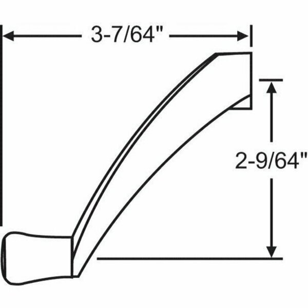 Strybuc Contour Crank Handle Black 37-150-10